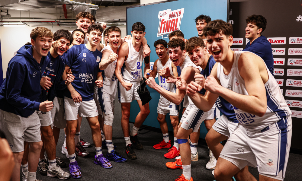 Ülker Basketbol Gençler Ligi Erkekler Kategorisi’nin İlk Finalisti Anadolu Efes