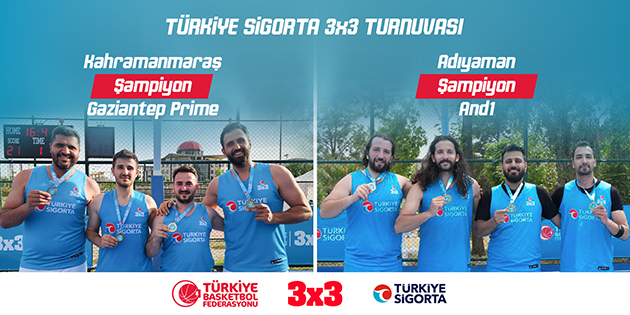 Türkiye Sigorta 3x3 Kahramanmaraş ve Adıyaman Etabı Sona Erdi