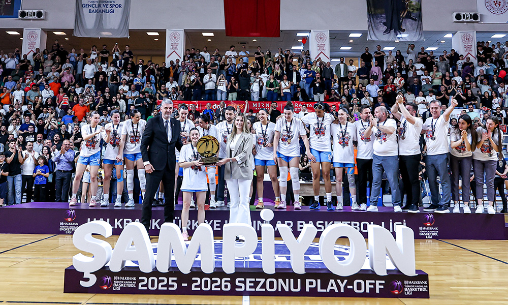 Turgutlu Belediyespor Halkbank Türkiye Kadınlar Basketbol Ligi'nde Play-Off Şampiyonu Oldu