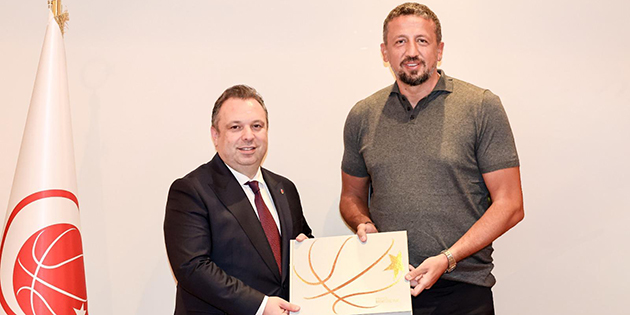 Aliağa Petkimspor Kulübü Başkanı Ibadov, TBF Başkanı Türkoğlu’nu Ziyaret Etti
