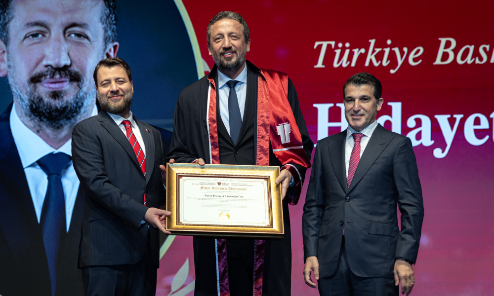 TBF Başkanı Hidayet Türkoğlu İstanbul Topkapı Üniversitesi Tarafından Fahri Doktora Unvanına Layık Görüldü