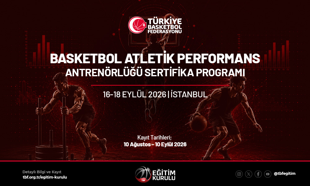 Basketbol Atletik Performans Antrenörlüğü Sertifika Programı İstanbul’da Düzenlenecek