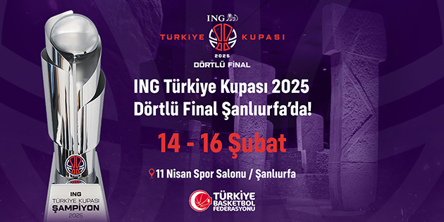 ING Türkiye Kupası 2025 Dörtlü Final Heyecanı Şanlıurfa'da yaşanacak