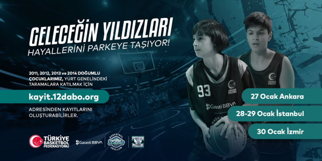 12 DABO Basketbolcu Tarama Programı Devam Ediyor