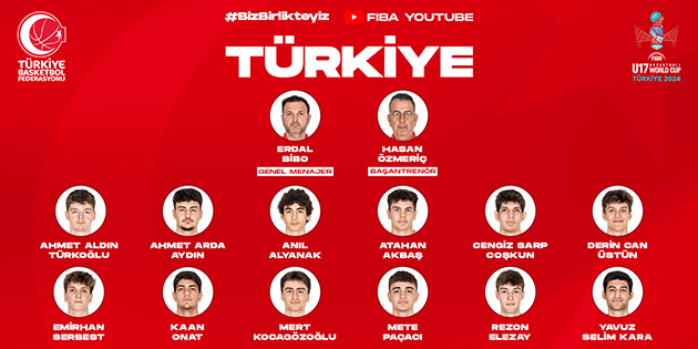 FIBA U17 Basketbol Dünya Kupası'nda Millilerimizin 12 Kişilik Kadrosu Belli Oldu