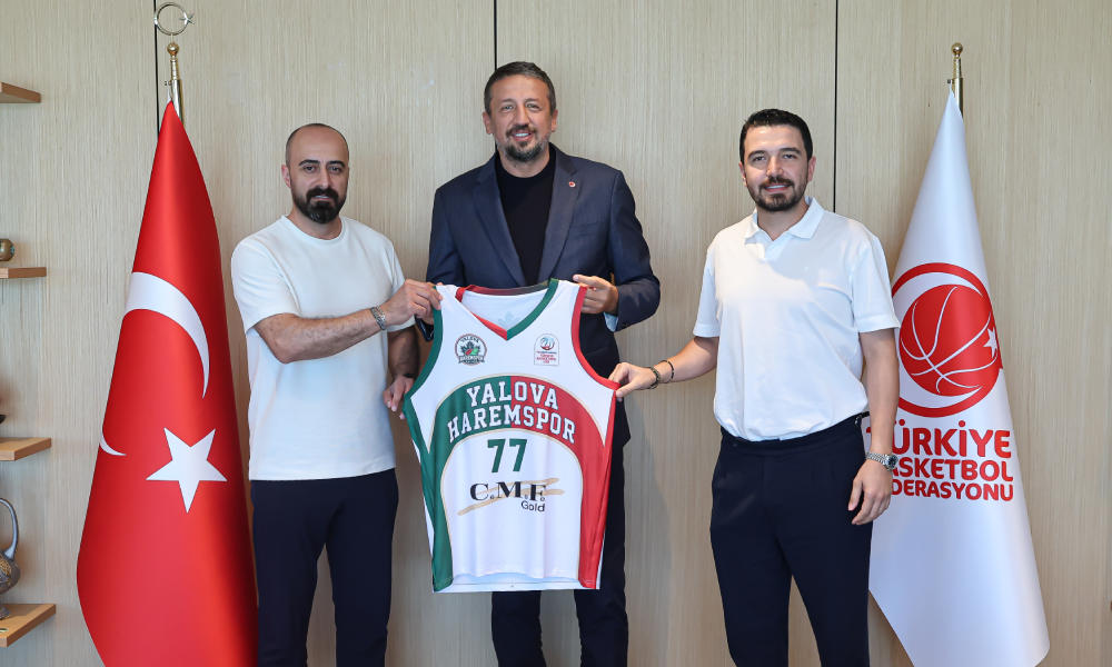Yalova Haremspor Kulübü'nden TBF Başkanı Hidayet Türkoğlu’na Ziyaret