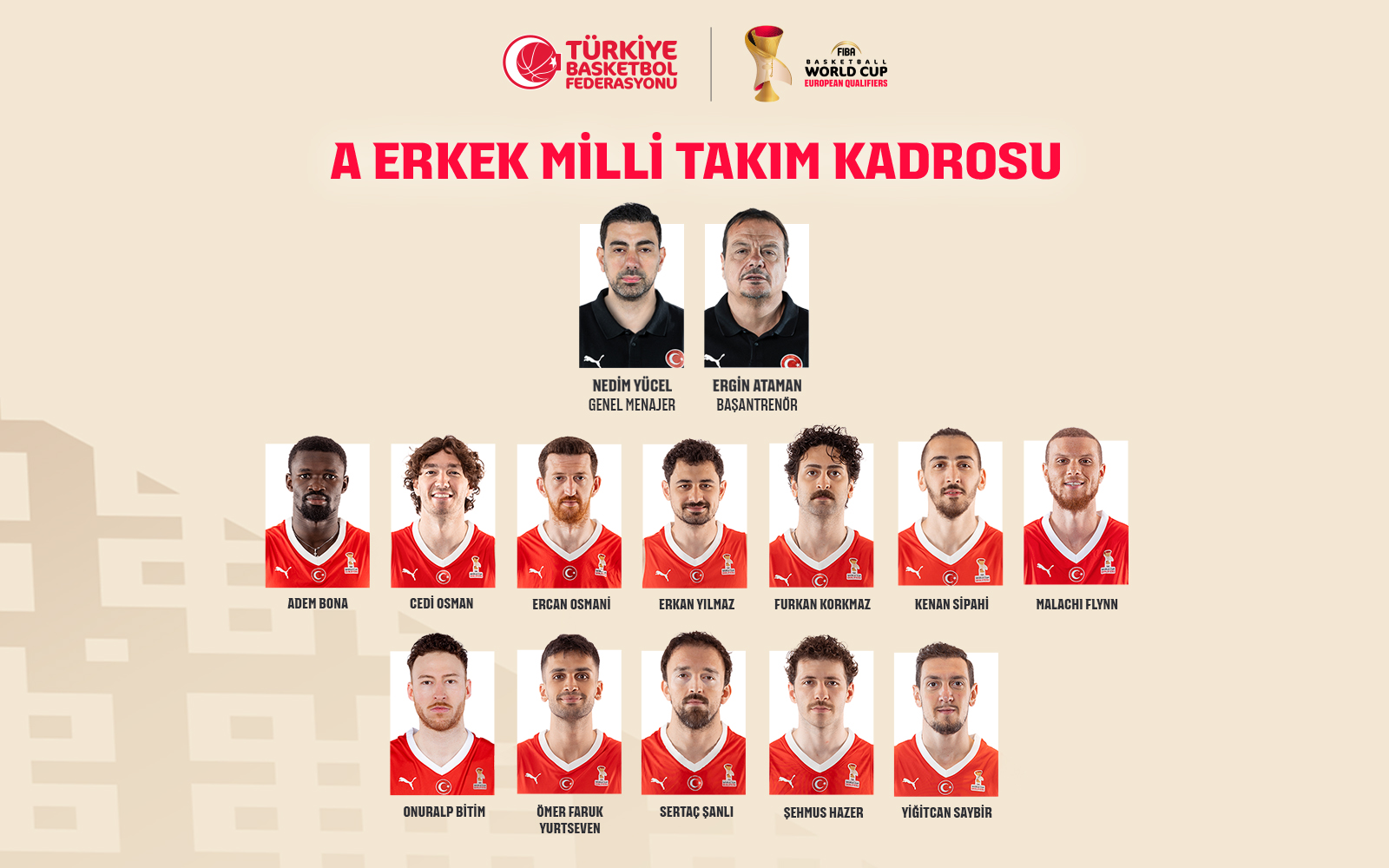 Millilerimizin Litvanya ile Oynayacağı Karşılaşmanın 12 Kişilik Kadrosu Belli Oldu