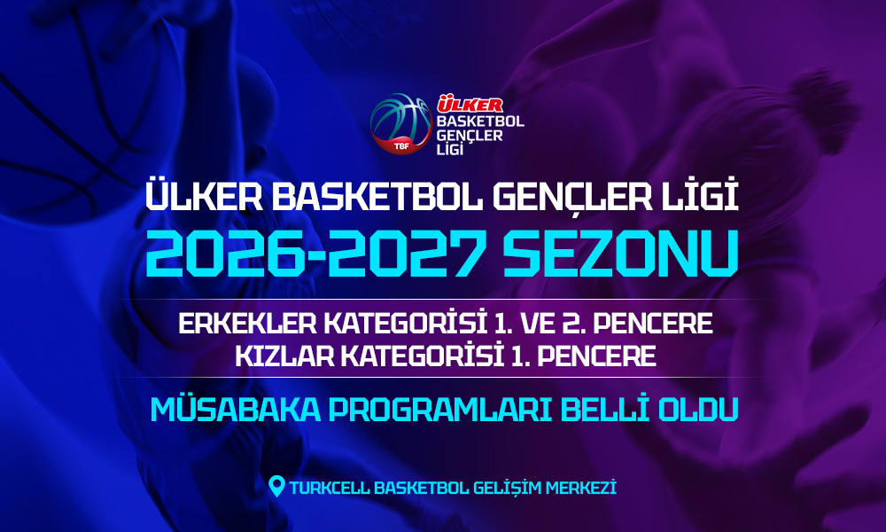 Ülker Basketbol Gençler Ligi’nde İlk Pencere Fikstürleri Belli Oldu