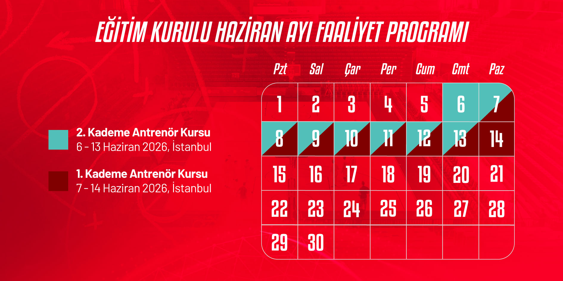 Eğitim Kurulu Haziran Ayı Faaliyet Programı