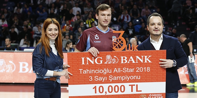 ING Bank Üç Sayı Yarışması Galibi: Brady Heslip